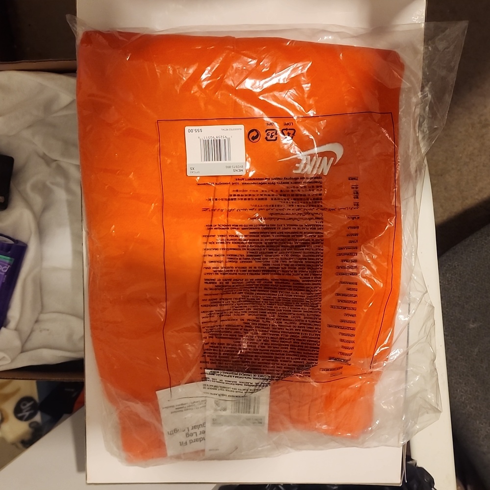 MENS NIKE XS ORANGE JOGGERS